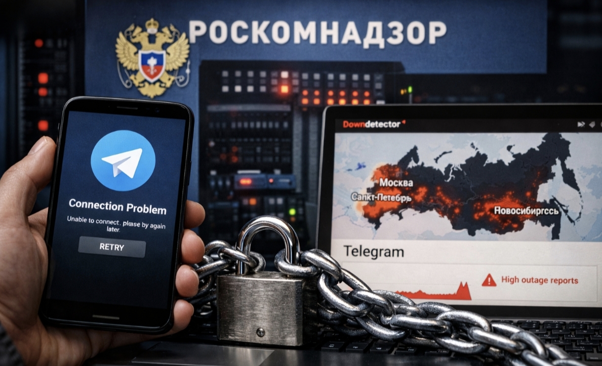 Масове блокування Telegram у РФ: Москва, Петербург і регіони скаржаться на відсутність доступу