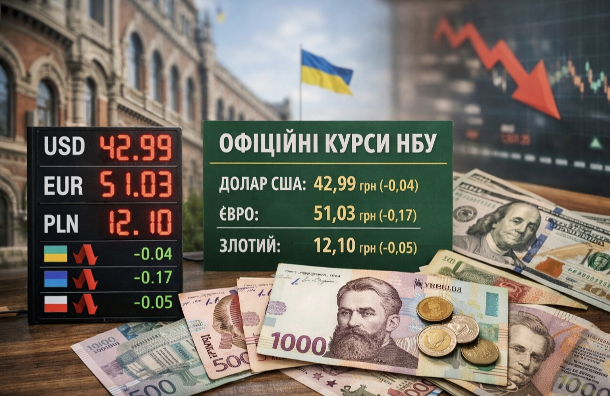 Курс валют на 13.02.2026: скільки коштують долар, євро і злотий
