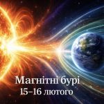 Магнітні бурі, прогноз на сьогодні: чого очікувати від сонячної активності 15-16 лютого 2026 року