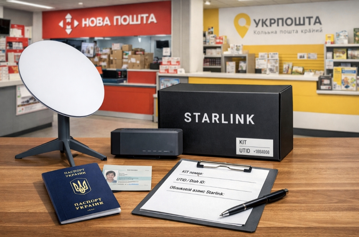 Верифікація термінала Starlink через пошту: умови, перелік документів, строки розгляду заяви в Україні