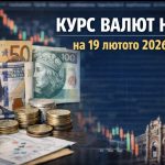 Курс валют на 19.02.2026: скільки коштують долар, євро і злотий