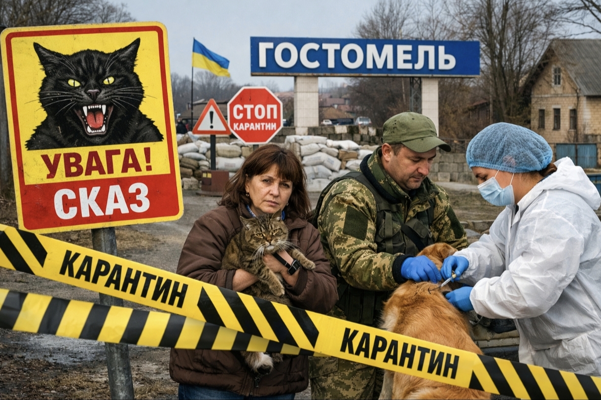Сказ у домашнього кота в Гостомелі: що відомо та які обмеження запровадили