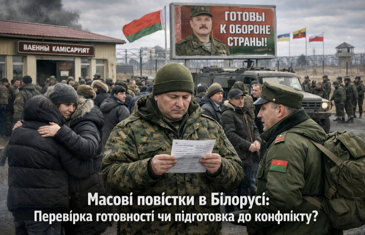 Масові повістки в Білорусі 2026: чому Лукашенко терміново забирає чоловіків на військові збори біля кордонів України, Польщі та Литви