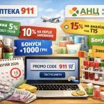 Робочі промокоди Аптека 911 і АНЦ на лютий 2026 — як отримати 5–20% знижки на ліки, косметику та аналізи