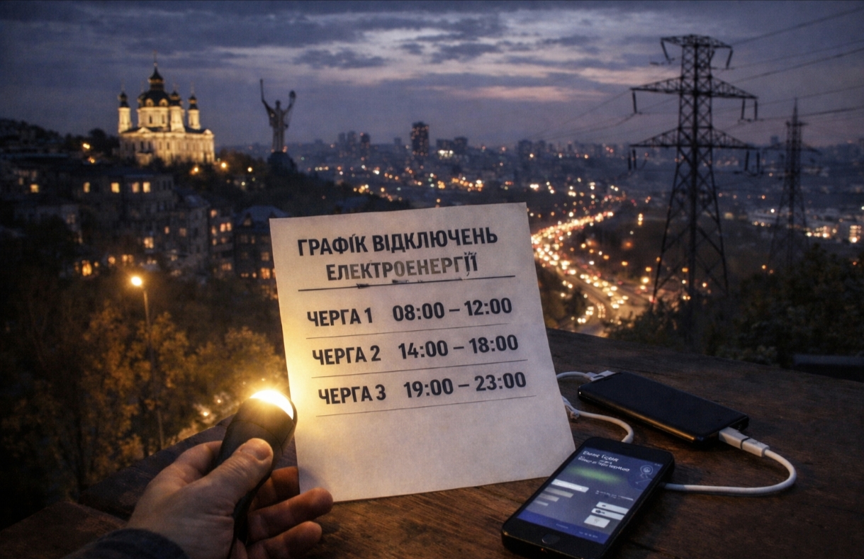 Коли не буде світла у Києві та області 21 лютого 2026: графіки відключень
