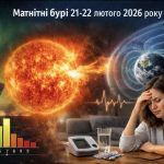 Магнітні бурі 21-22 лютого 2026 року: який К-індекс сьогодні та чи вплине сонячна активність на самопочуття