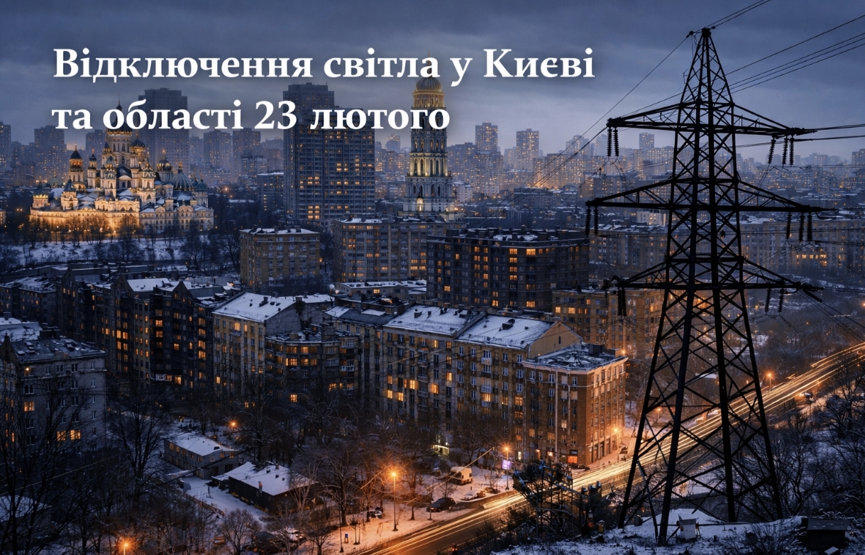 Коли не буде світла у Києві та області 23 лютого 2026: графіки відключень