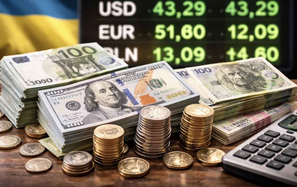 Курс валют на 24.02.2026 — скільки коштують долар, євро і злотий