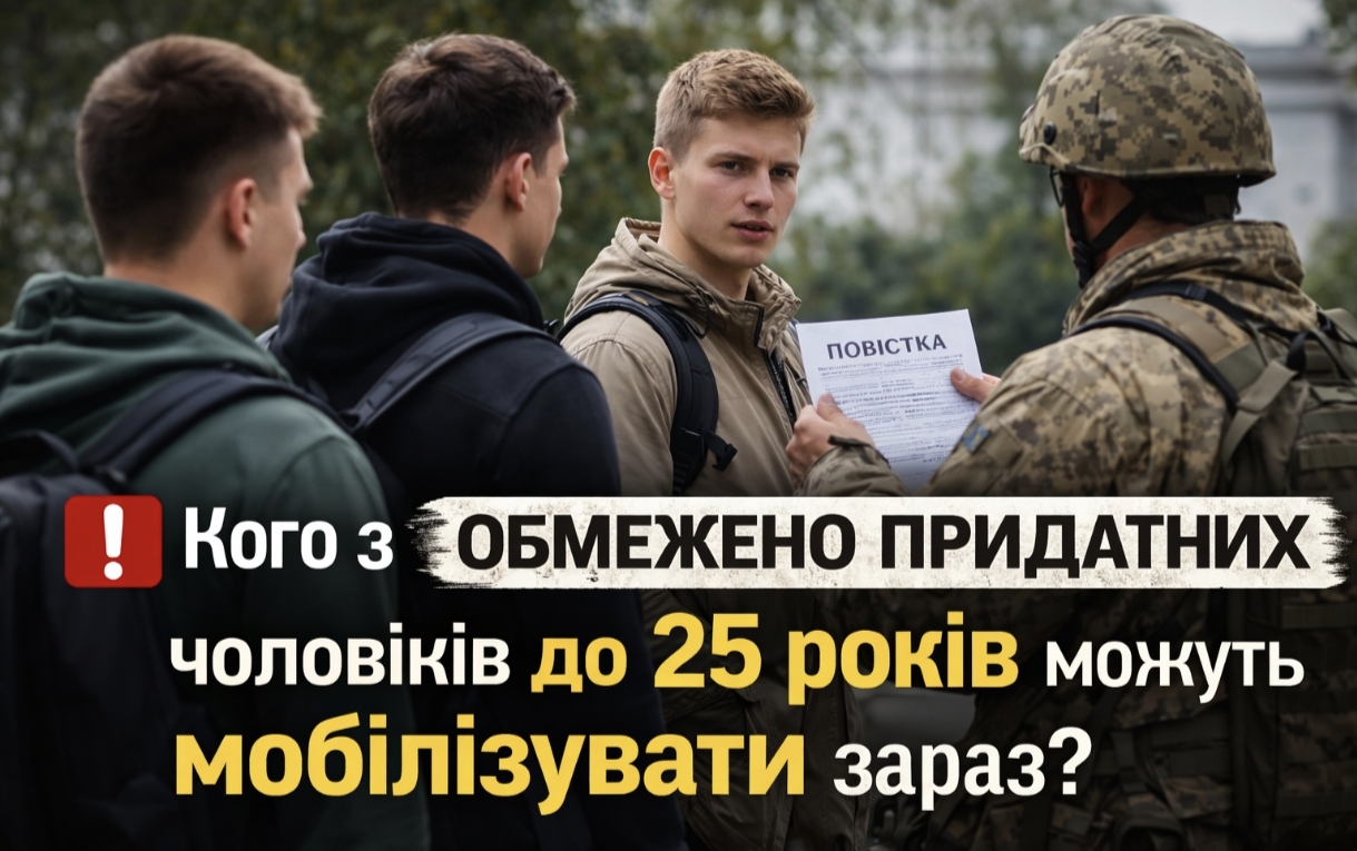 Мобілізація 2026 в Україні: кого до 25 років можуть призвати після повторного проходження ВЛК