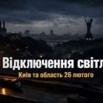 Коли не буде світла у Києві та області 26 лютого 2026: графіки відключень
