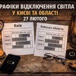 Коли не буде світла у Києві та області 27 лютого 2026: графіки відключень