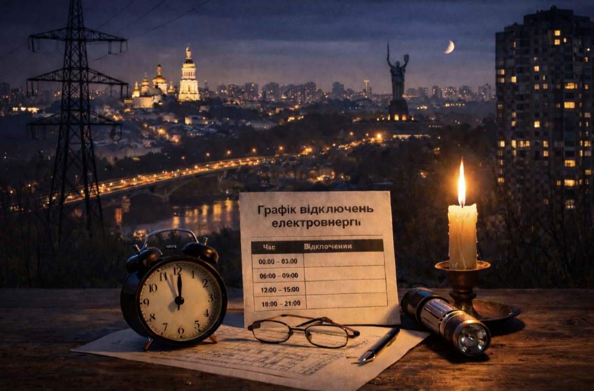 Коли не буде світла у Києві та області 28 лютого 2026: графіки відключень