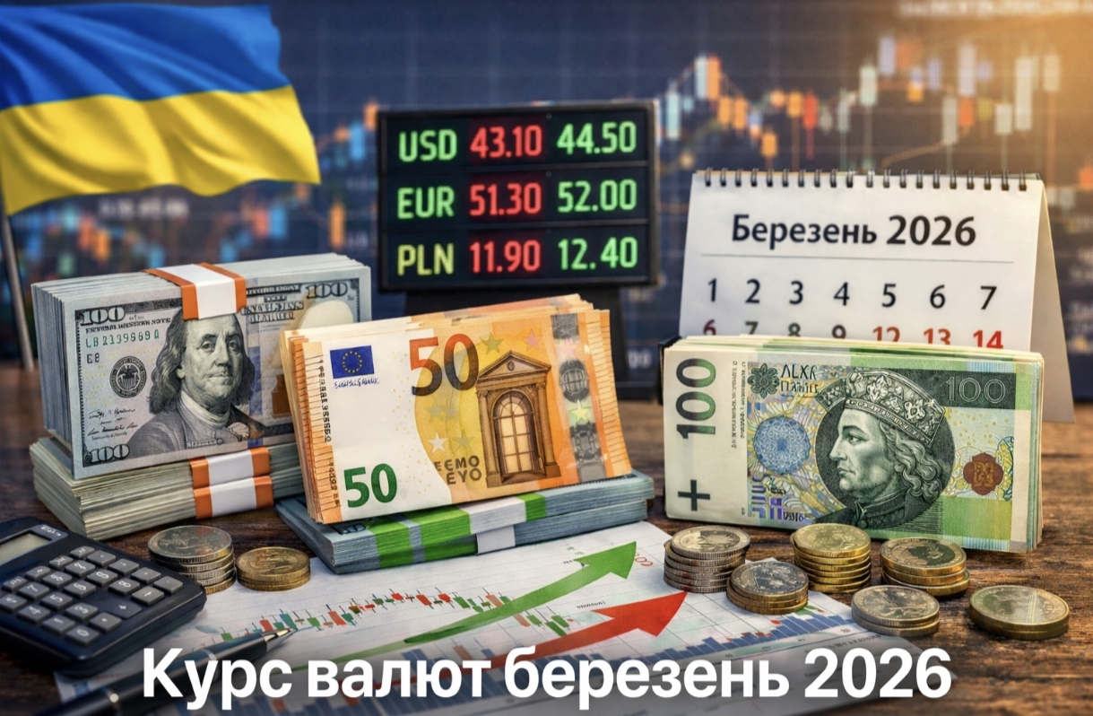 Як зміниться курс долара, євро та злотого у березні 2026 і чи можна уникнути валютних втрат