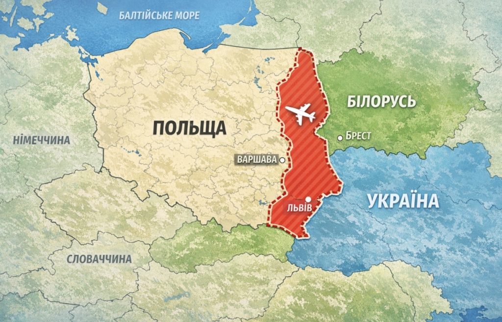 Польща закриває повітряний простір біля кордонів з Україною та Білоруссю: що означають обмеження, чи пов’язано це з ракетами і як зміняться маршрути літаків