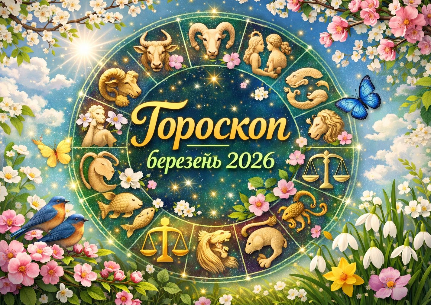 Гороскоп на березень 2026 для всіх знаків Зодіаку: кохання, гроші, робота і важливі дати