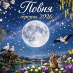 Повня березень 2026 в Україні: коли буде, значення і застереження для знаків Зодіаку