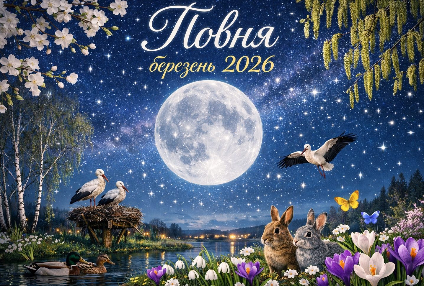 Повня березень 2026 в Україні: коли буде, значення і застереження для знаків Зодіаку