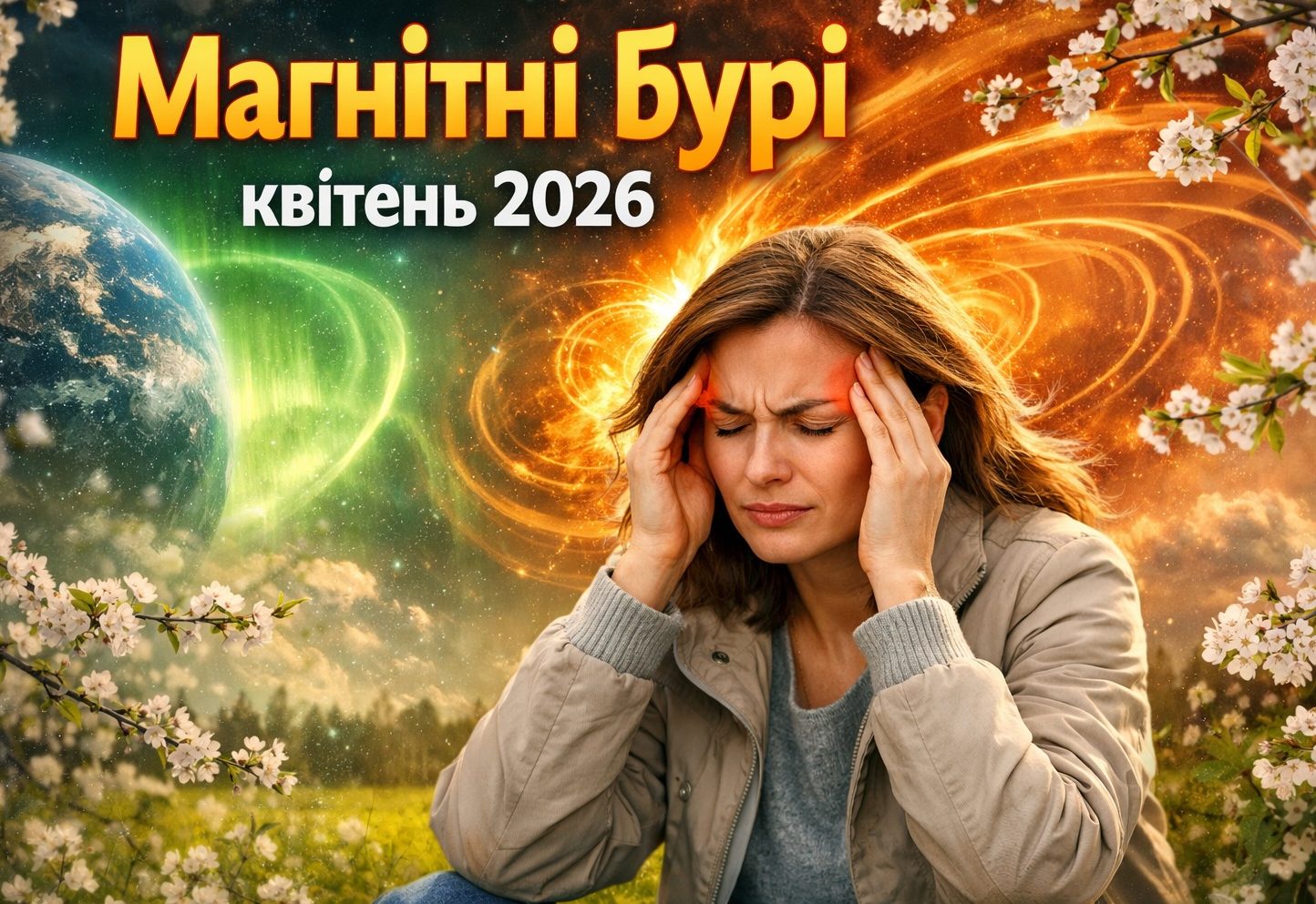 Магнітні бурі квітень 2026 в Україні: календар і небезпечні дні