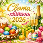 Календар свят на квітень 2026 року в Україні: вихідні, важливі дати та міжнародні святкування