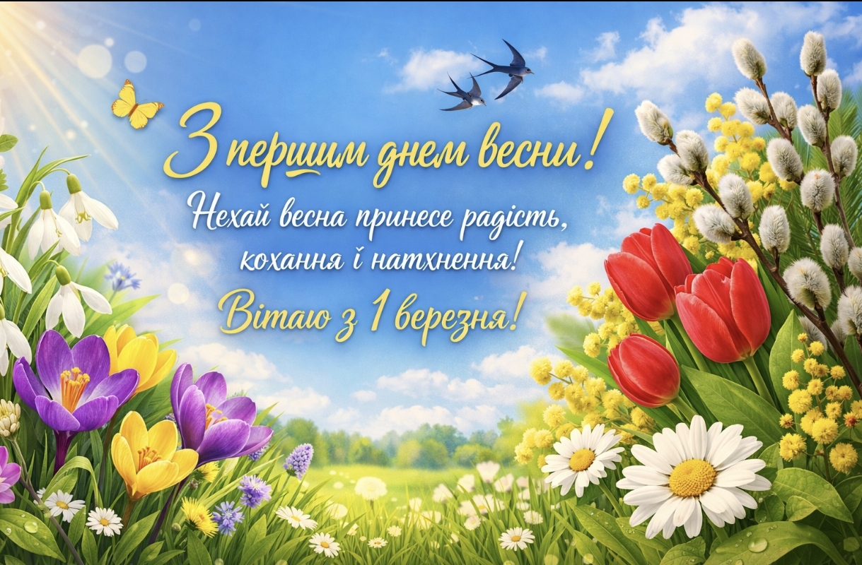 З першим днем весни: картинки українською мовою, привітання в прозі, смс та віршах