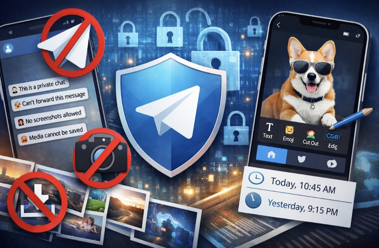 Як працює нова функція захисту приватних чатів у Telegram: заборона скрінів, пересилання та збереження медіа