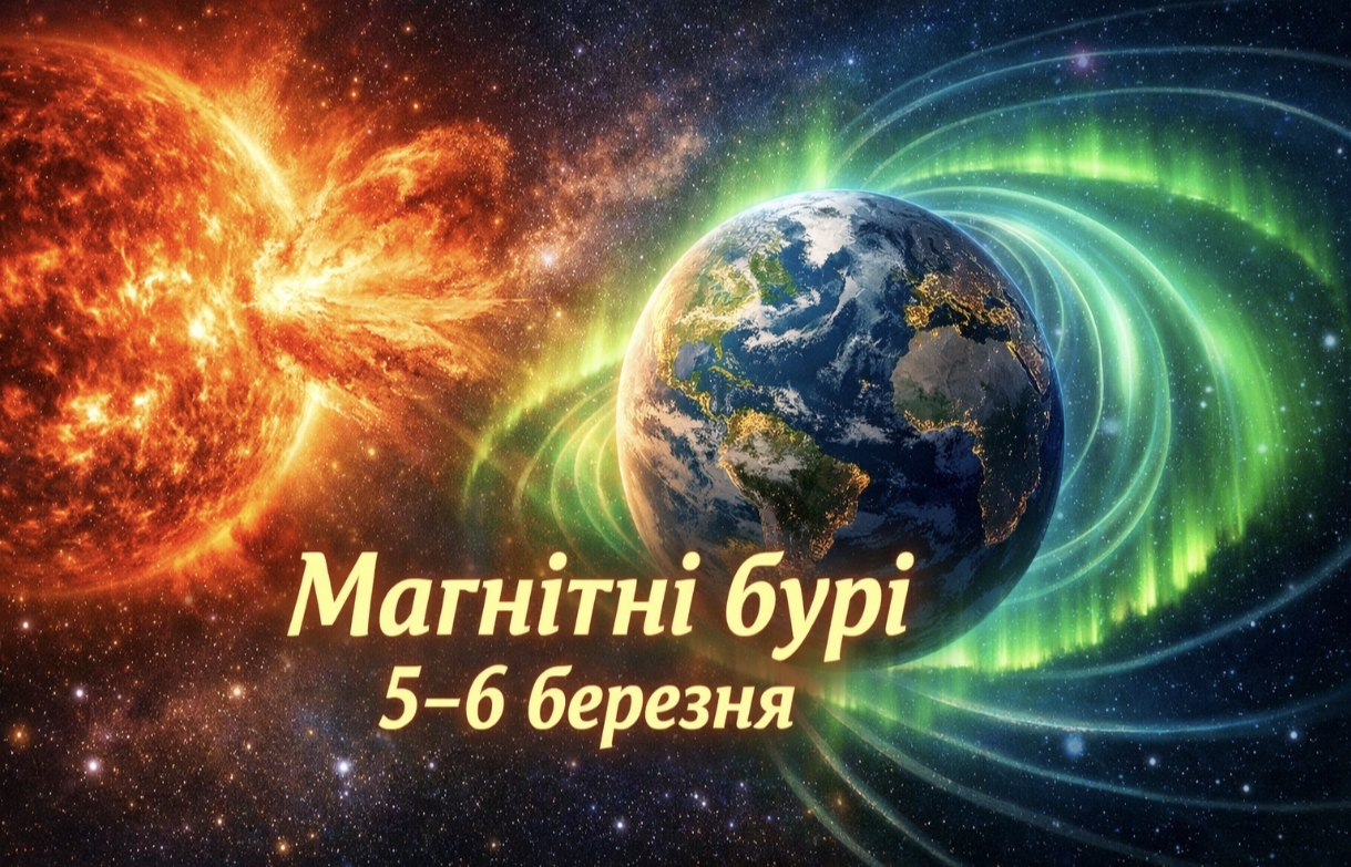 Магнітні бурі 5-6 березня 2026 року: який К-індекс сьогодні та чи вплине сонячна активність на самопочуття