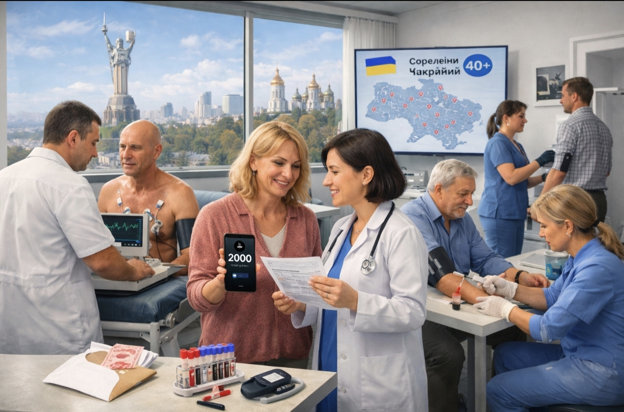Як у Києві пройти безоплатний скринінг здоров'я 40+