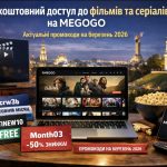 Промокоди MEGOGO 2026: як отримати 30 днів безкоштовного перегляду фільмів та серіалів