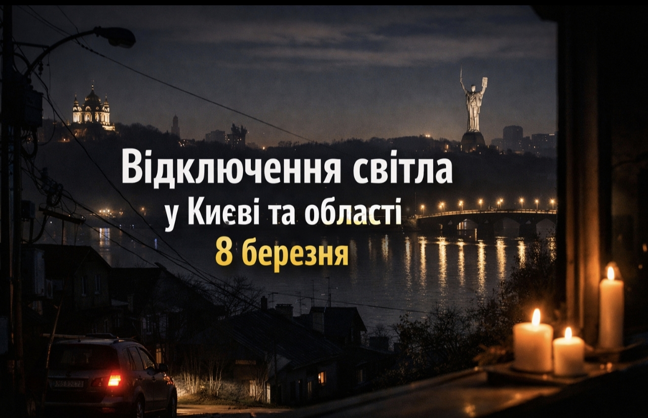 Коли не буде світла у Києві та області 8 березня 2026: графіки відключень