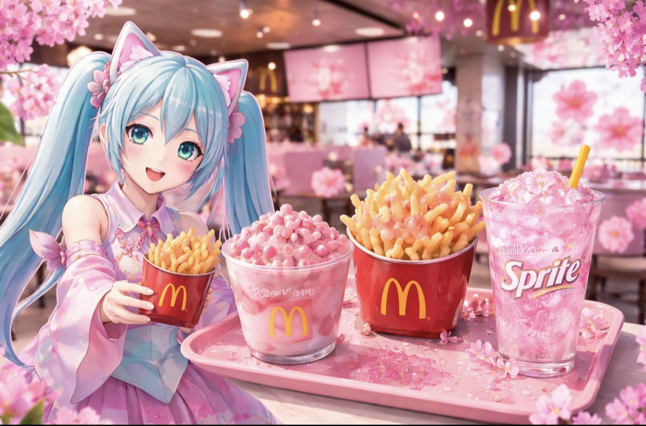McDonald’s запустив рожеве меню Pink Treats: McFlurry з кислими мармеладками, рожеві фрі та Sakura Sprite — чи з’являться новинки в Україні