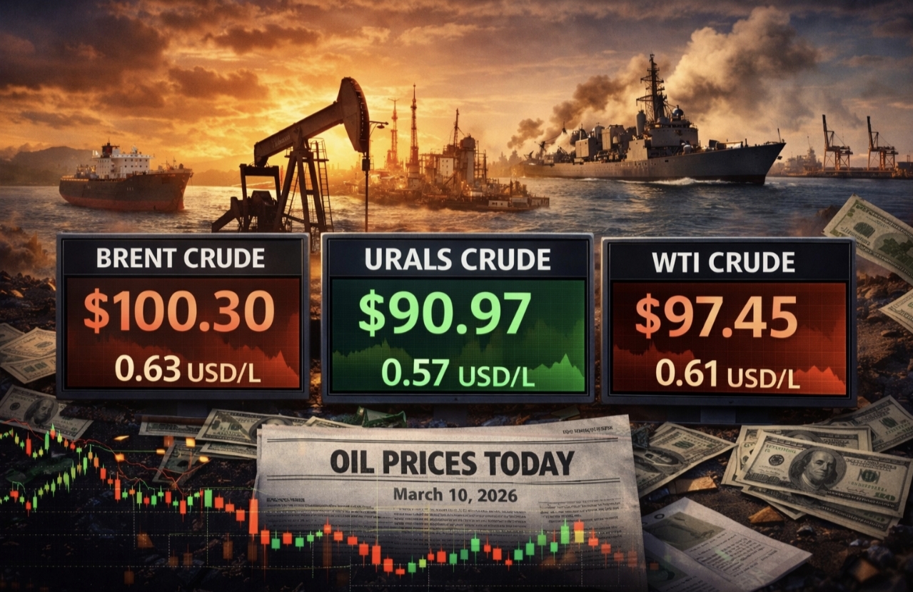 Ціни на нафту 10 березня 2026 року — скільки коштує Brent, WTI та Urals сьогодні