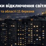 Коли не буде світла у Львові та області 12 березня 2026: графіки відключень