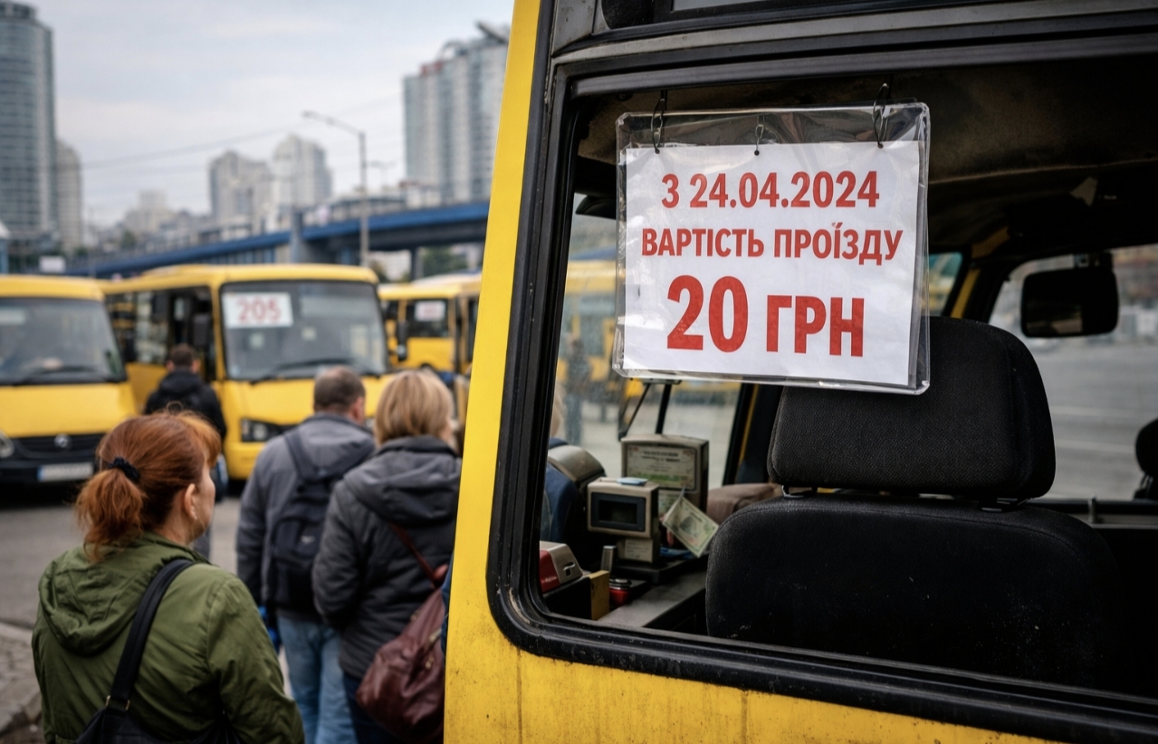 Вартість проїзду в київських маршрутках зросте до 20 грн: повний список маршрутів із новим тарифом