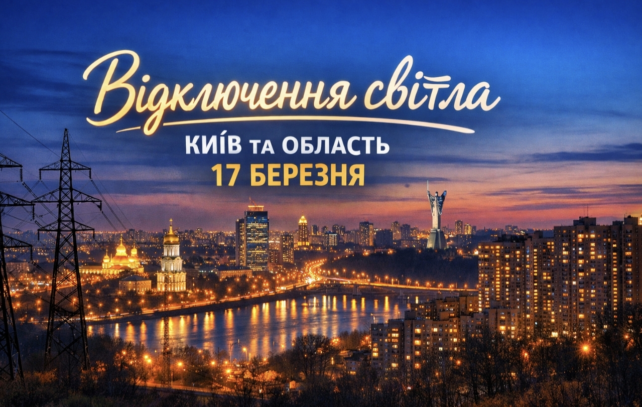 Коли не буде світла у Києві та області 17 березня 2026: графіки відключень