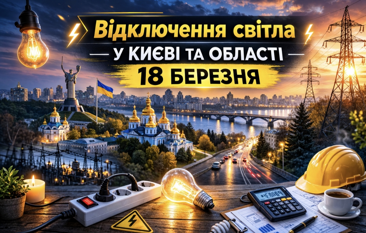 Коли не буде світла у Києві та області 18 березня 2026: графіки відключень