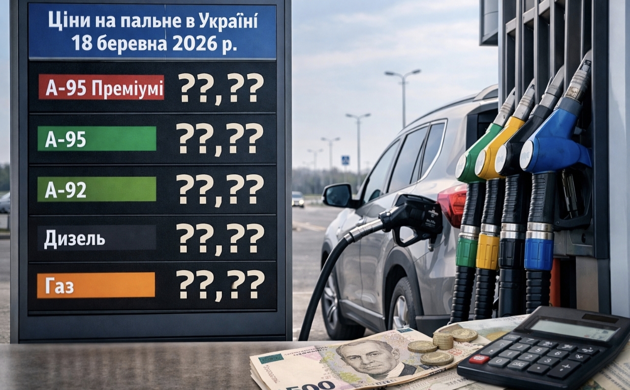 Ціни на бензин в Україні 18 березня 2026 року — скільки коштує літр А-95, А-92 та дизель на АЗС сьогодні