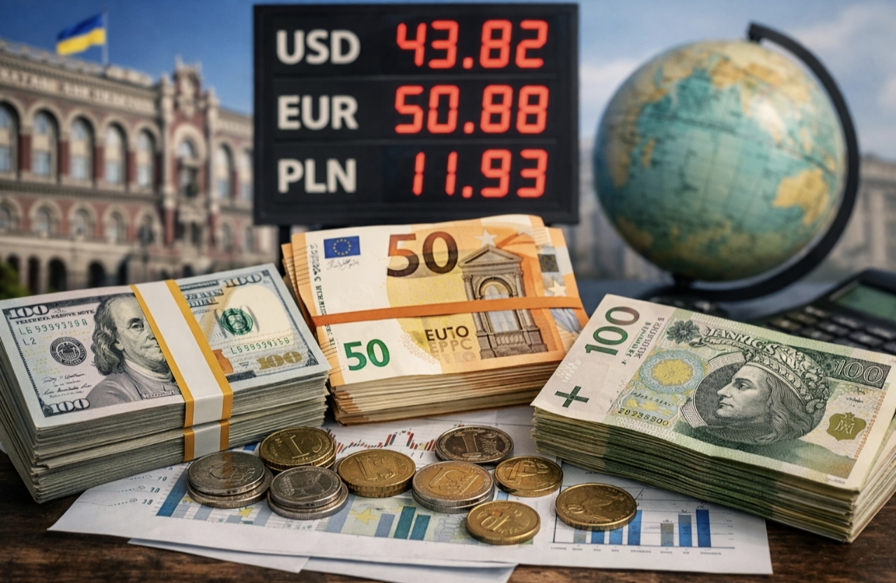 Курс валют на 24.03.2026: скільки коштують долар, євро і злотий
