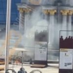 РФ атакувала Київ дронами: що відомо про падіння уламків БпЛА біля Монументу Незалежності