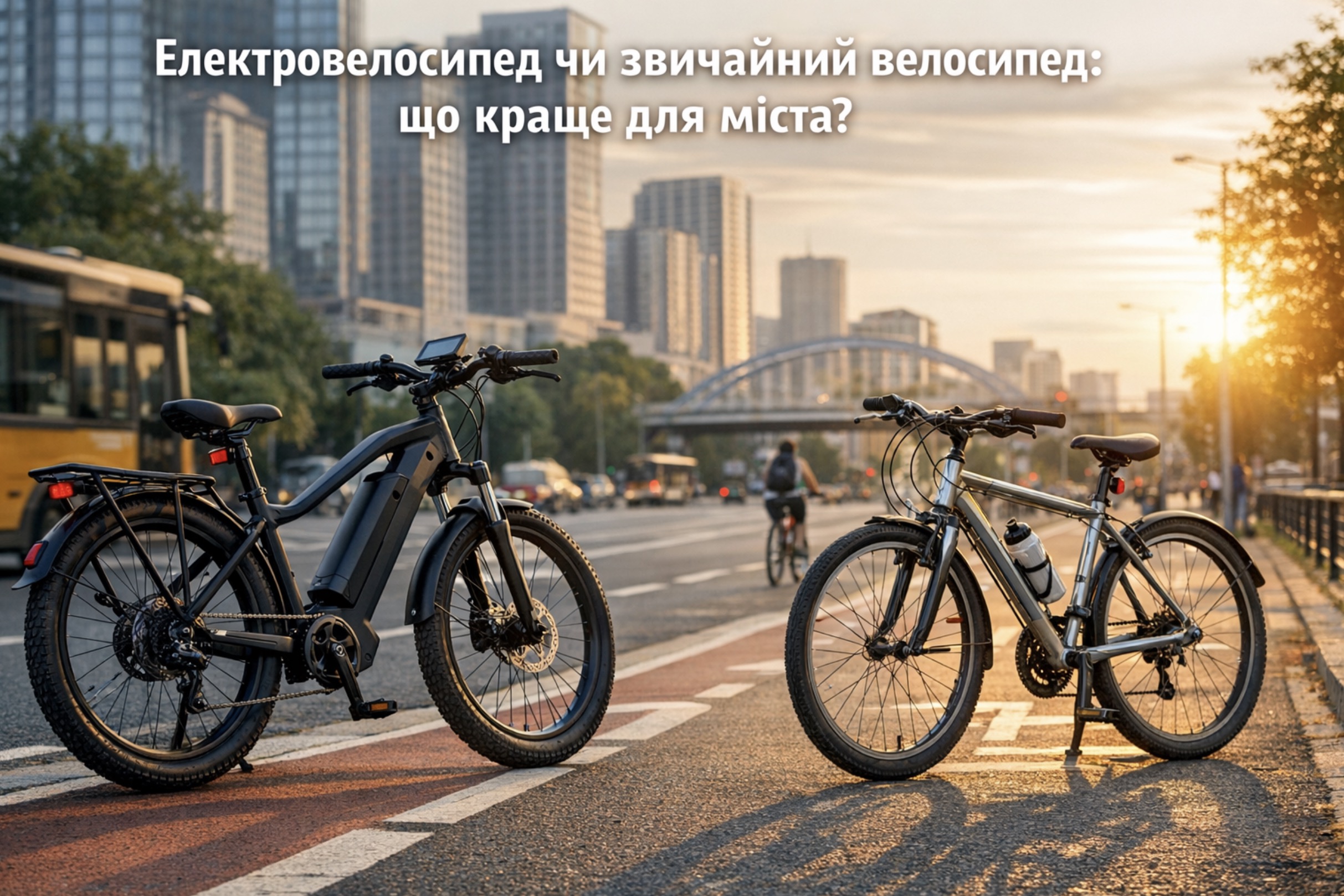 Електровелосипед чи звичайний велосипед