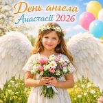День ангела Анастасії 15 квітня 2026: картинки, СМС, побажання прозою та листівки українською