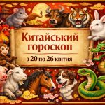 Китайський гороскоп на тиждень з 20 по 26 квітня 2026: кому пощастить найбільше