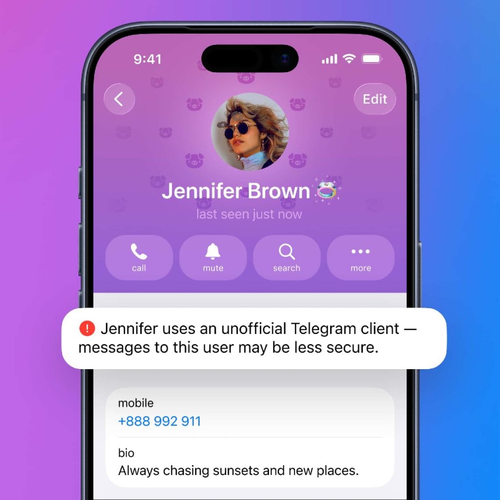 Telegram отримав масштабне оновлення з ШІ-редактором, Live Photo та новими ботами