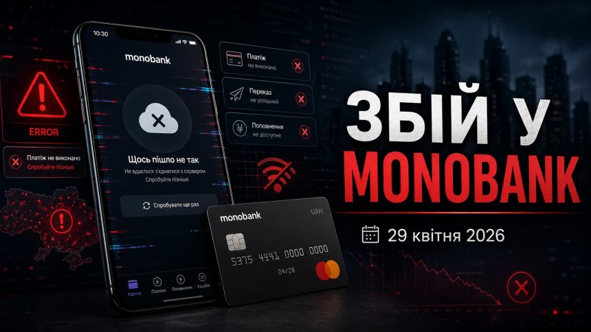Масштабний збій у Monobank 29 квітня 2026: причини та що робити клієнтам
