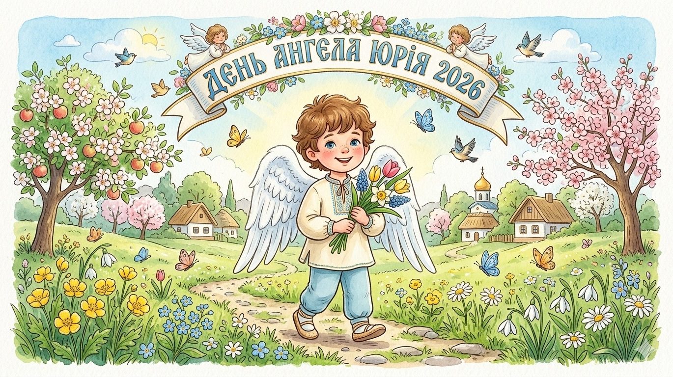 День ангела Юрія 23 квітня 2026: картинки, СМС, побажання прозою та листівки українською