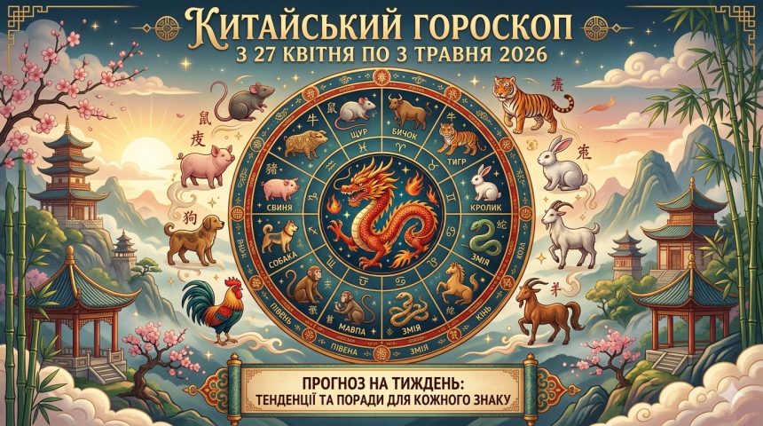 Китайський гороскоп на тиждень з 27 квітня по 3 травня 2026: кому пощастить найбільше