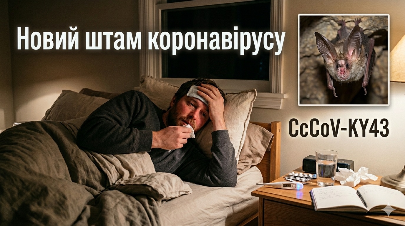 Новий штам коронавірусу CcCoV-KY43: що це таке, симптоми, ризики, як лікувати та запобігти
