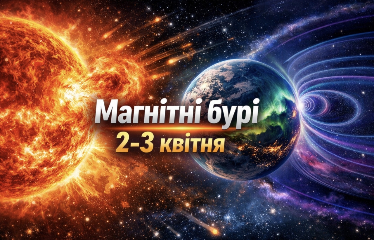 Магнітні бурі 2-3 квітня 2026: якою буде сонячна активність сьогодні та чи варто хвилюватися