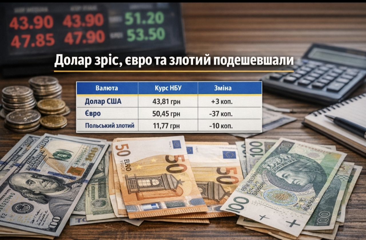 Курс валют на 3.04.2026: скільки коштують долар, євро і злотий