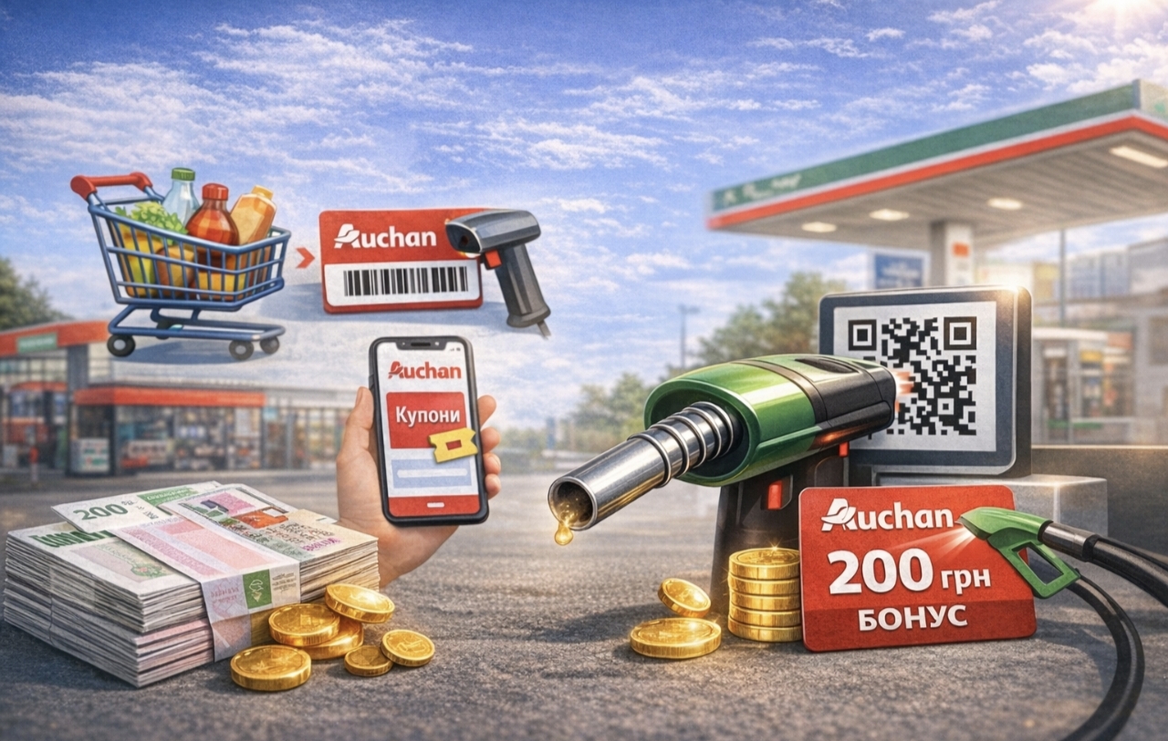 Як отримати 200 грн кешбеку на бензин в Auchan: покрокова інструкція для покупців