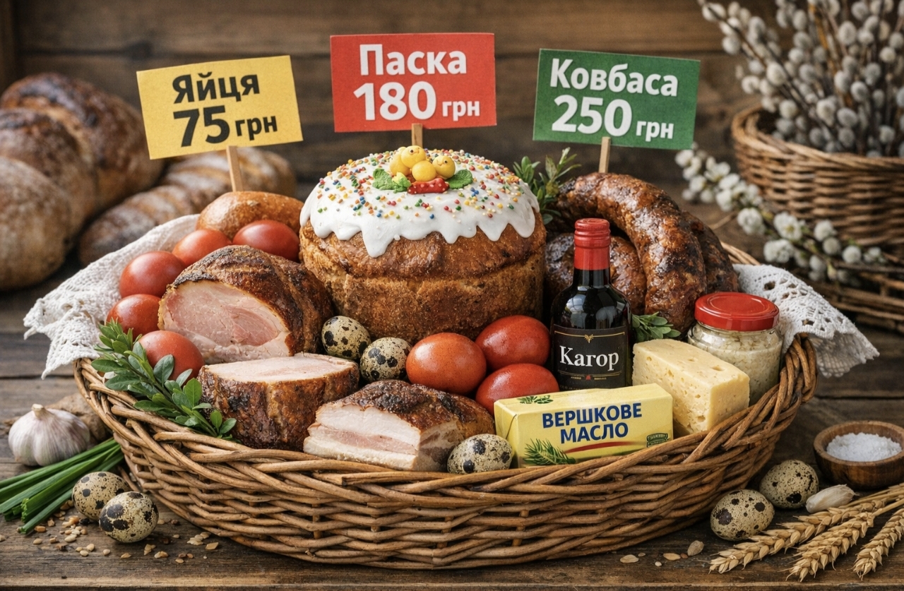 Скільки коштує великодній кошик у 2026 році в Україні та як заощадити на продуктах